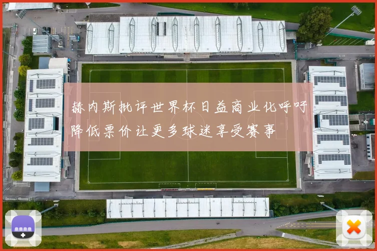 赫内斯批评世界杯日益商业化呼吁降低票价让更多球迷享受赛事